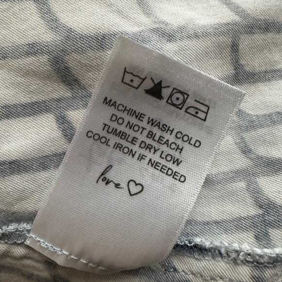 NIC+ZOE Lattice Live In Tank Top Blue White Size 3X Rayon Preppy Casual Office - Picture 7 of 7